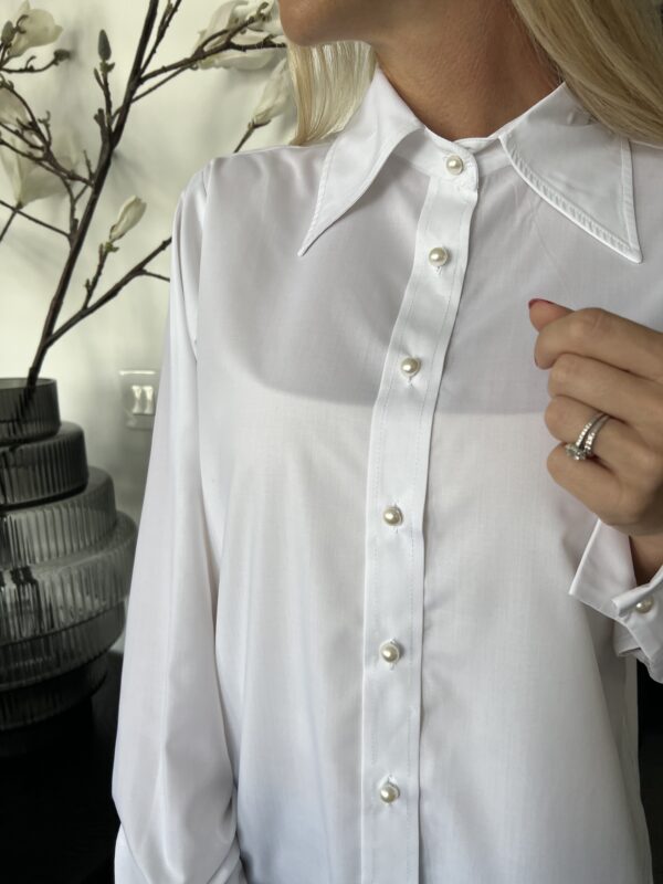 Nadin Pearl Skjorte Hvid