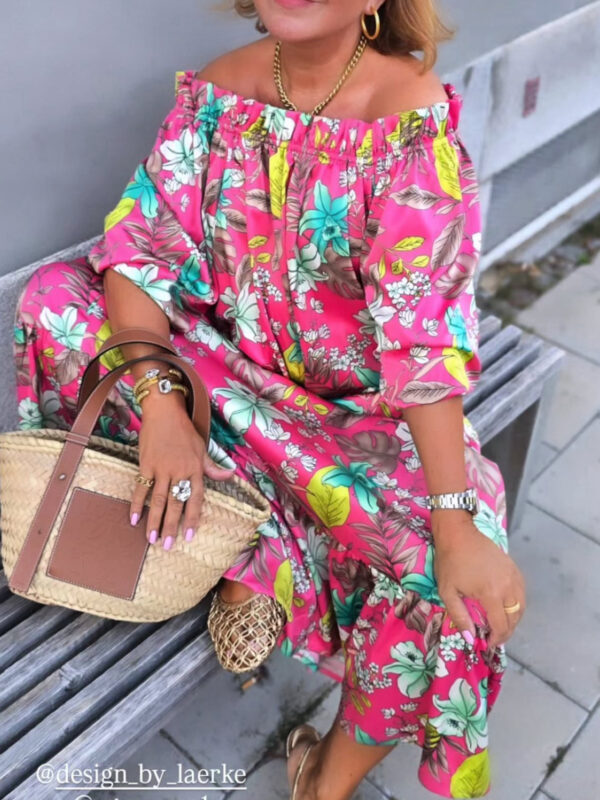 The Elisabeth Kjole Summer Pink