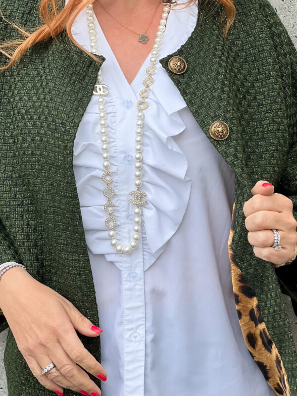 Alberte Jakke Green Fall Kort