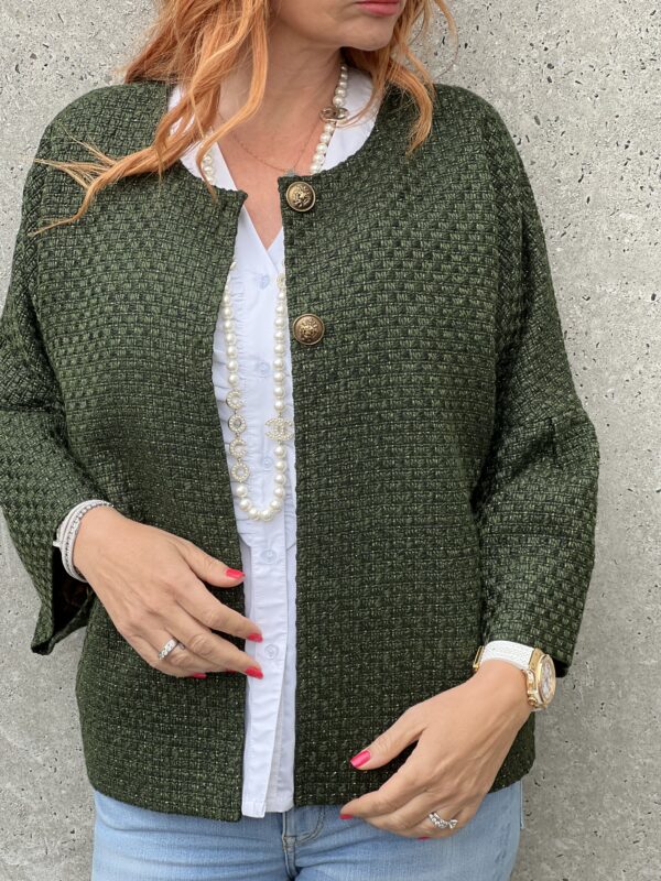 Alberte Jakke Green Fall Kort