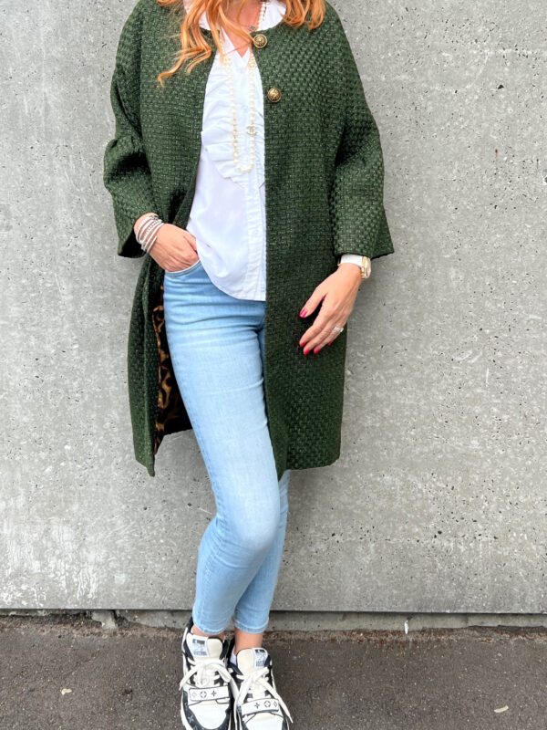 Alberte Jakke Green Fall Lang