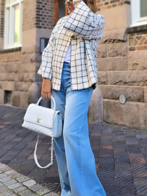 Alberte Jakke Hvid Tern Kort