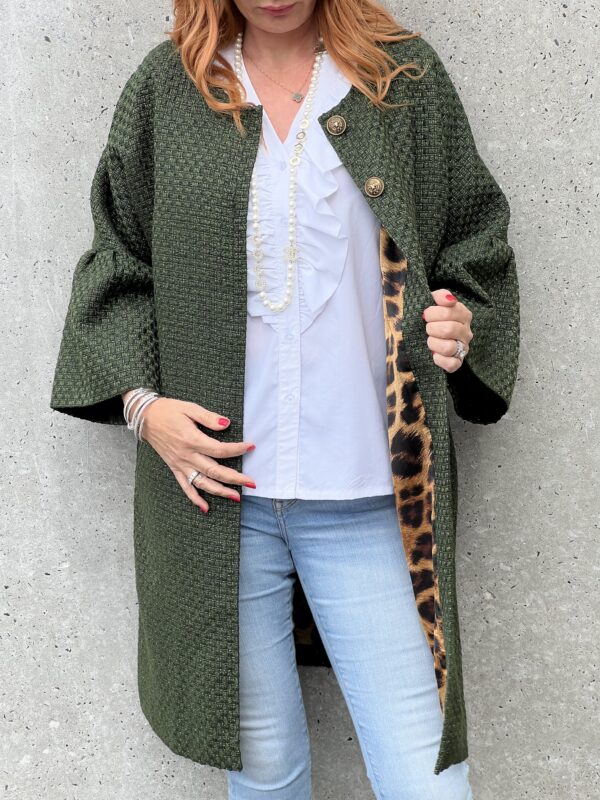 Alberte Jakke Green Fall Lang