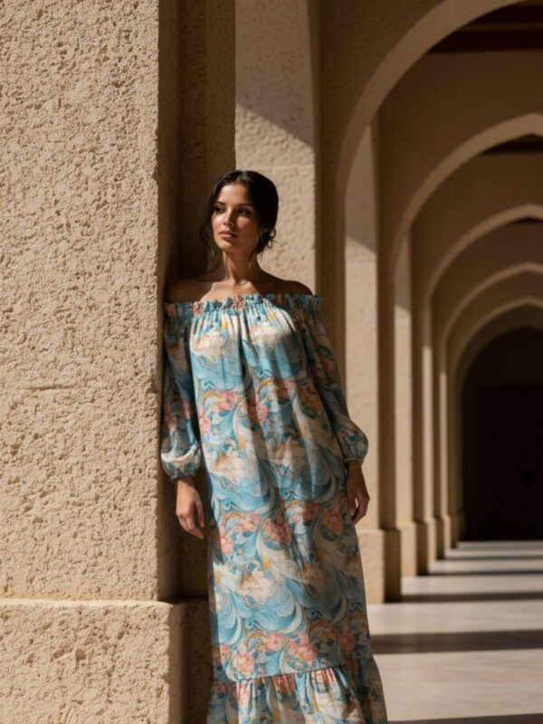 Elisabeth Blue Kjole