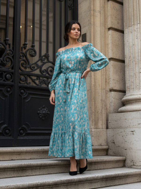 Elisabeth Blue Fall Kjole