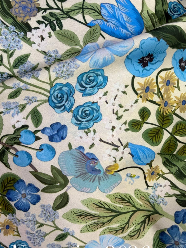 Elisabeth Blue Flower Kjole