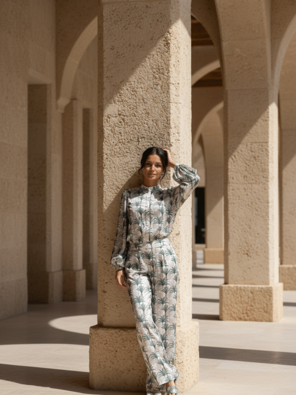 Nico Skjorte Green Palm