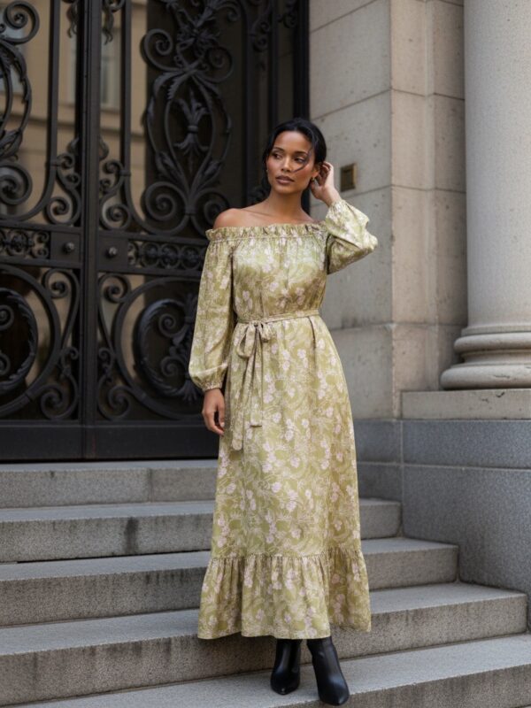 Elisabeth Green Fall Kjole