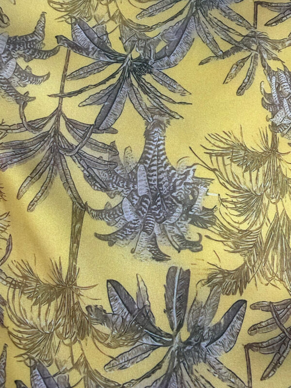 Elisabeth Golden Palm Kjole