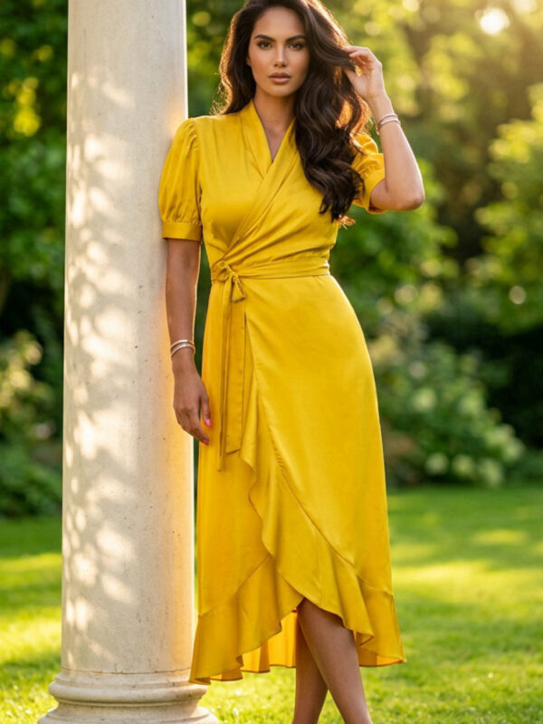 Andrea Kjole Mustard