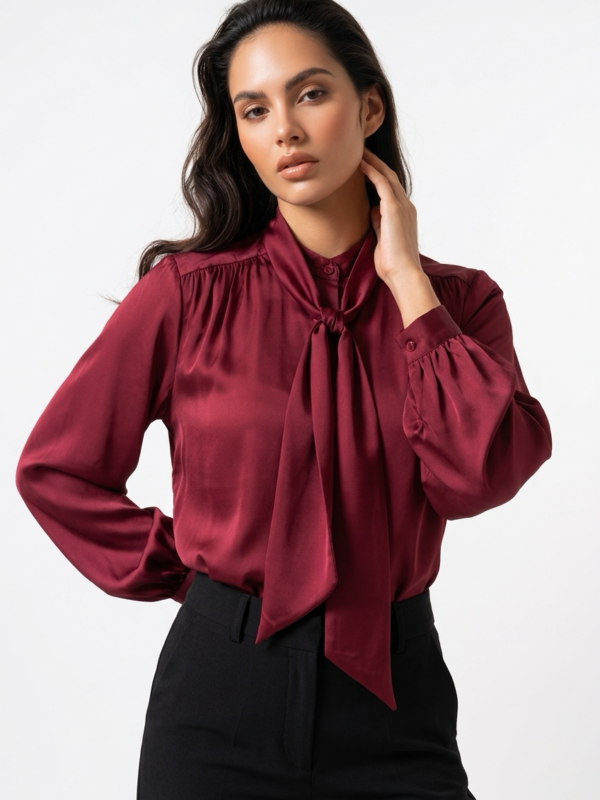 Savannah Skjorte Maroon